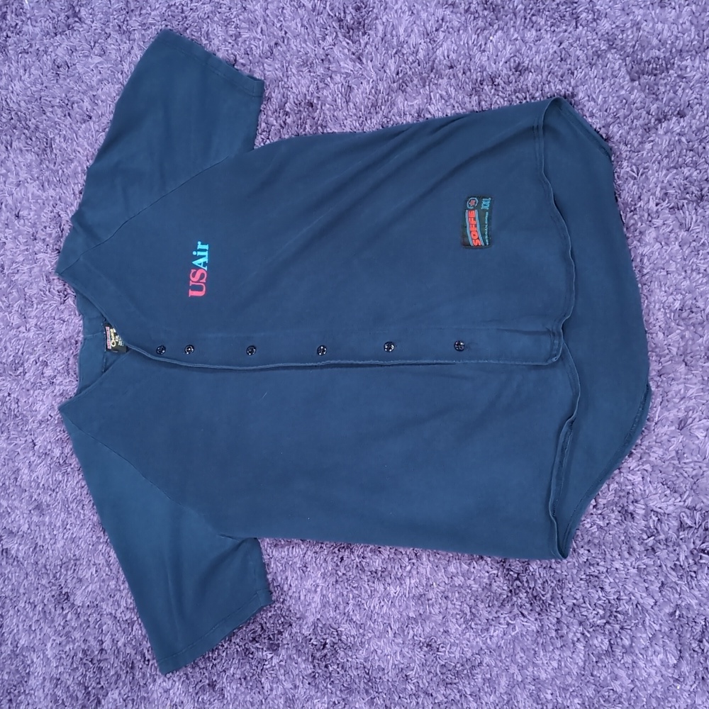Vintage USAir Button up Cotton Shirt Baseball Jersey
